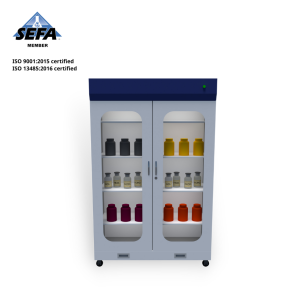 3D chemical storage cabinet